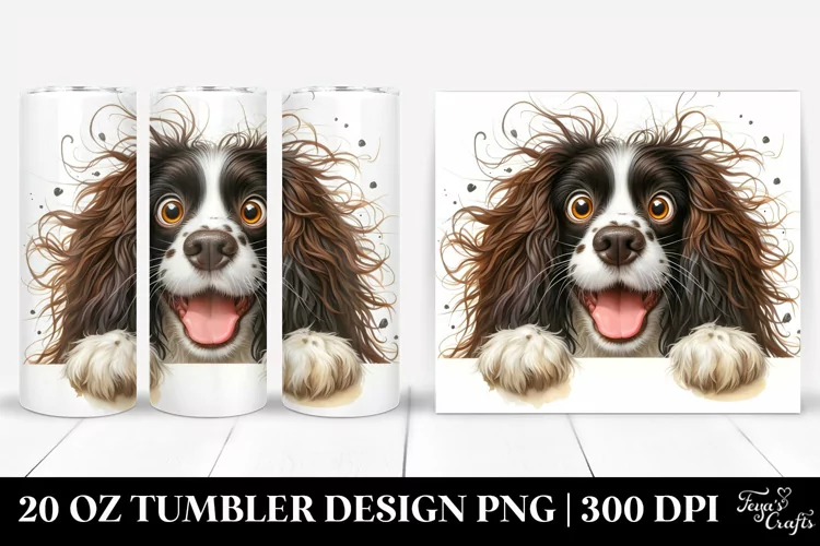Colorful Funny Springer Spaniel | 20 oz Tumbler