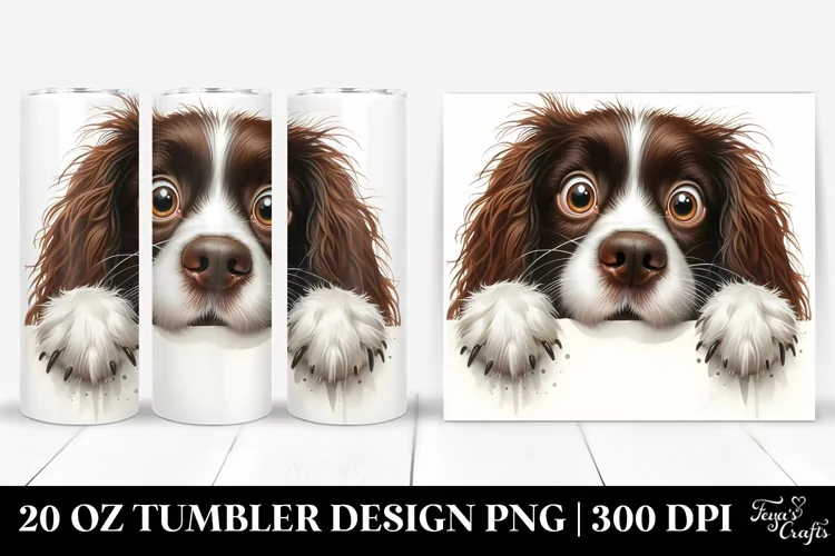 Colorful Funny Springer Spaniel | 20 oz Tumbler