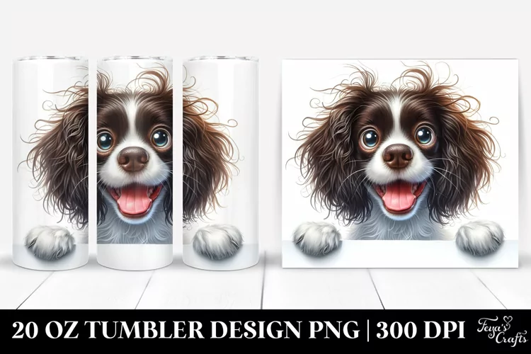 Colorful Funny Springer Spaniel | 20 oz Tumbler