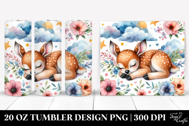 Baby Deer Dreamland | 20 Oz Tumbler example image 1