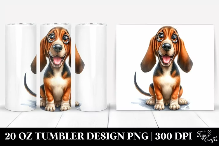 Colorful Funny Bloodhound | 20 oz Tumbler