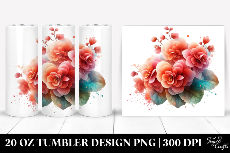 Begonia Made of Material 20 Oz Tumbler