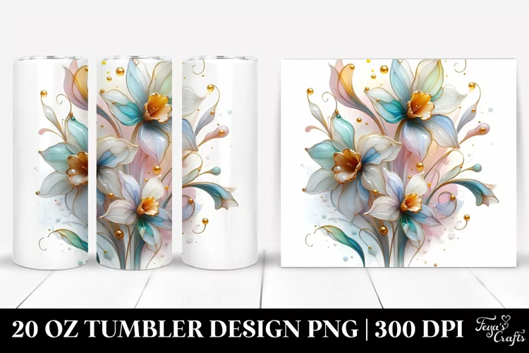 Glossy Narcissus 20 Oz Tumbler