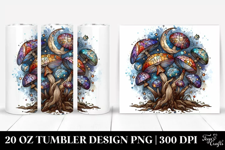 Detailed Stained Tumbler