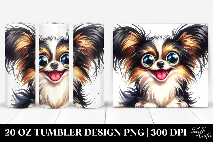 Crazy Funny Papillon | 20 Oz Tumbler