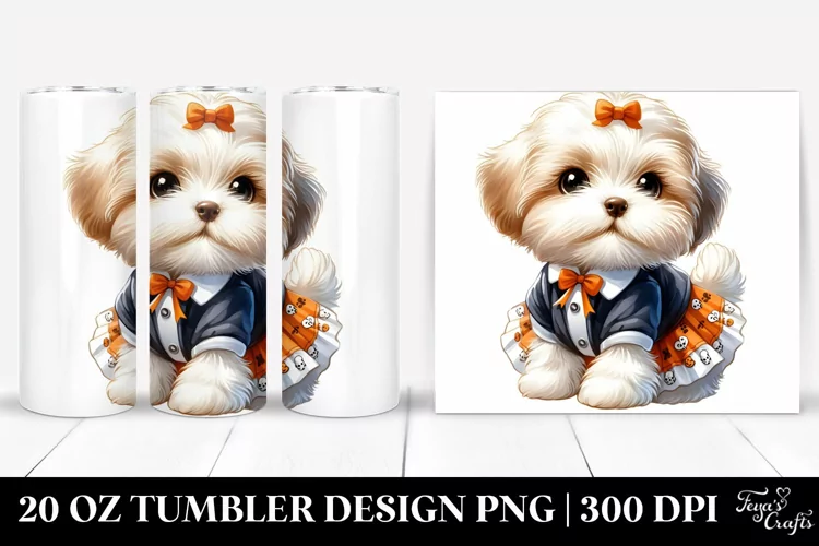 Enthusiastic Havanese Halloween 20 Oz Tumbler