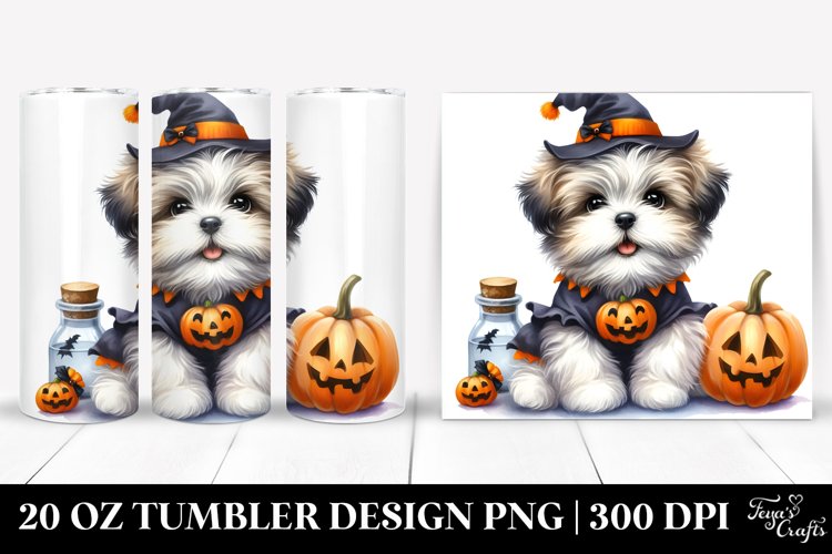 Expressive Bichon Frise for Halloween example image 1