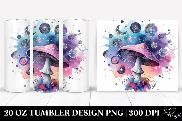 Magical Celestial Mushroom | 20 Oz Tumbler
