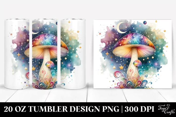Magical Celestial Mushroom | 20 Oz Tumbler
