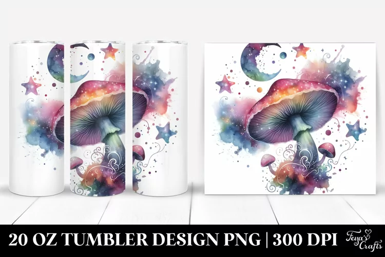 Magical Celestial Mushroom | 20 Oz Tumbler