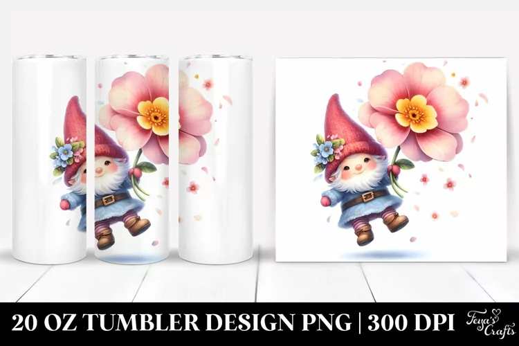 Cute Small Gnome 20 oz Tumbler