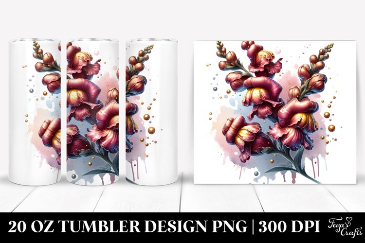Detailed Glossy Snapdragon | 20 Oz Tumbler example image 1