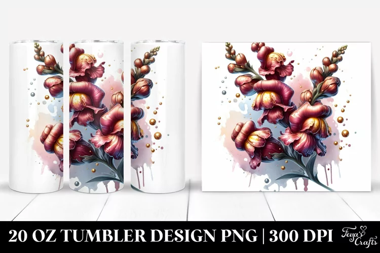 Detailed Glossy Snapdragon | 20 Oz Tumbler