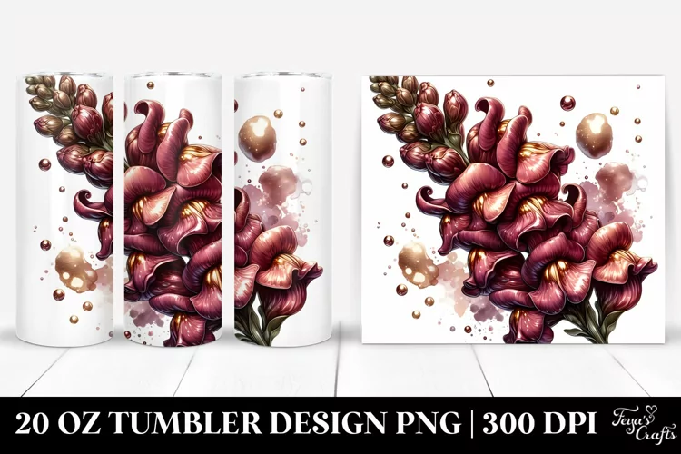 Detailed Glossy Snapdragon | 20 Oz Tumbler
