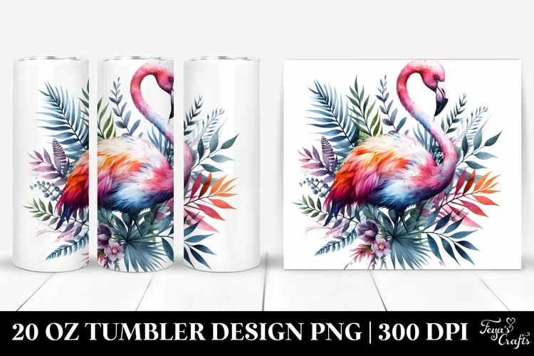Colorful Flamingo | 20 Oz Tumbler