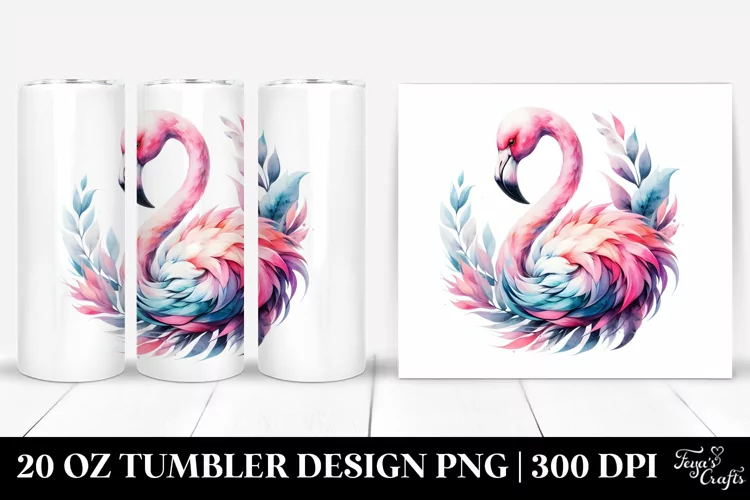 Colorful Flamingo Tumbler