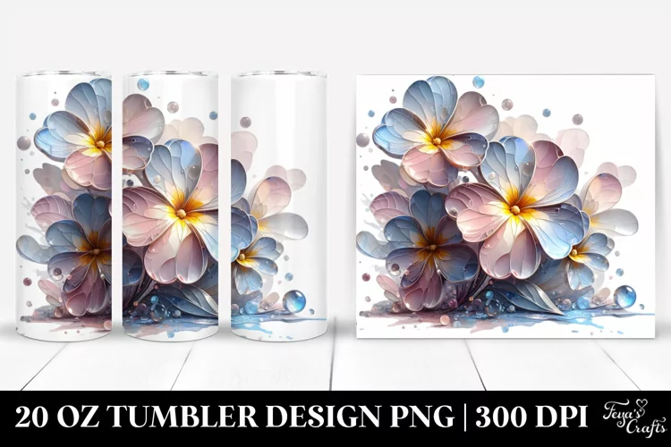 Shiny Primrose 20 Oz Tumbler