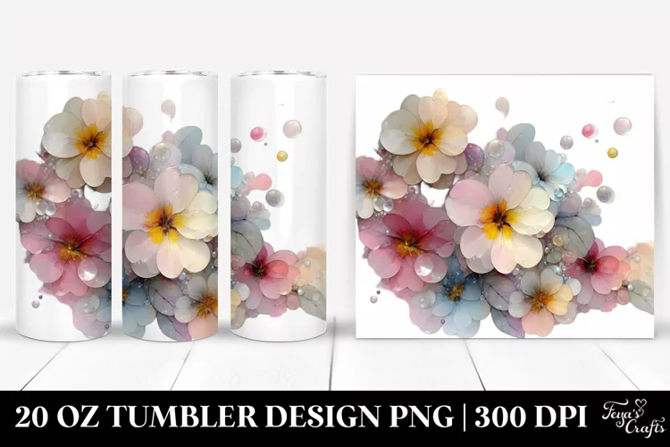 Shiny Primrose 20 Oz Tumbler