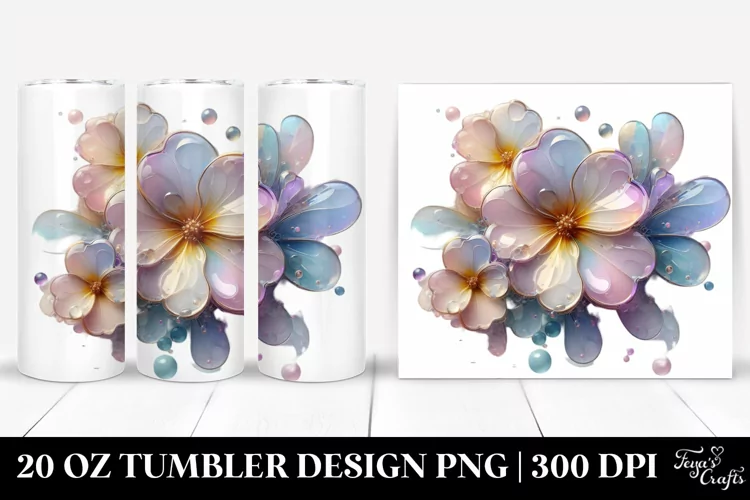 Shiny Primrose 20 Oz Tumbler