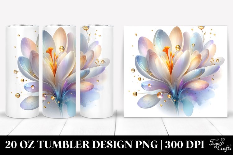 Shiny Crocus Tumbler | 20 oz Tumbler