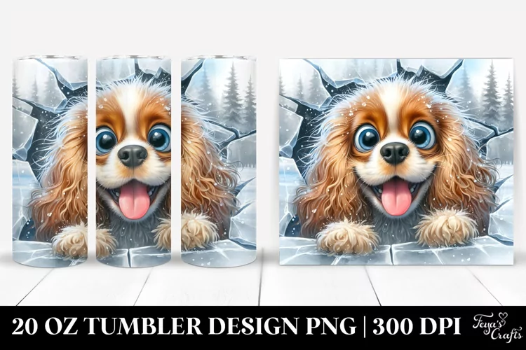 Crazy Colorful Cocker Spaniel | 20 Oz Tumbler