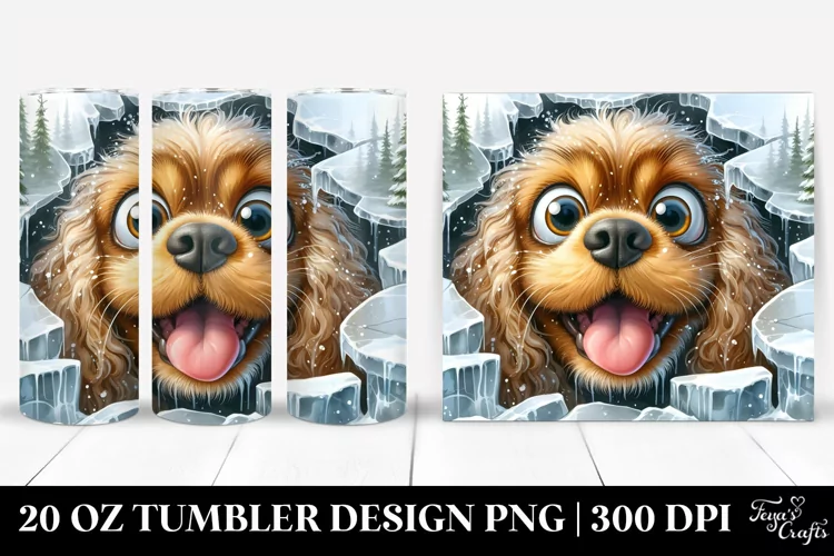 Crazy Colorful Cocker Spaniel | 20 Oz Tumbler