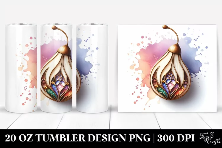 Shiny Snowdrop Stained for 20 oz Tumbler