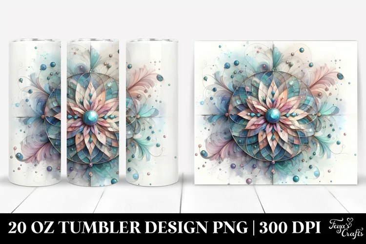 Lobelia Stained Art, High-Res 20 Oz Tumbler