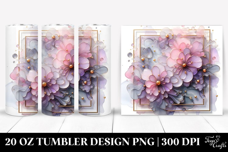 Abstract Pastel Lavender of with Golden Insertions example image 1