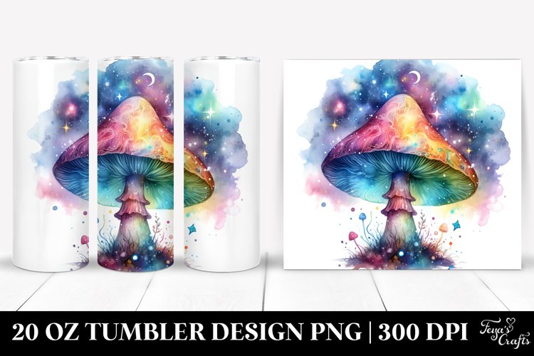 Colorfull Magical Mushroom | 20 Oz Tumbler example image 1