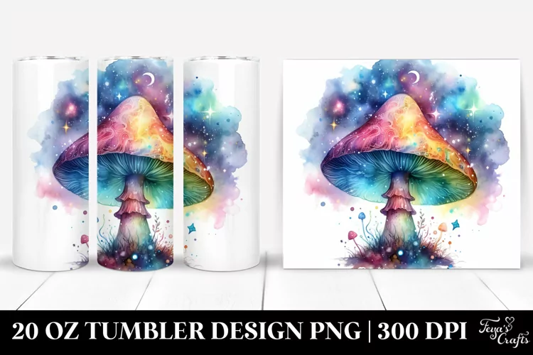 Colorfull Magical Mushroom | 20 Oz Tumbler