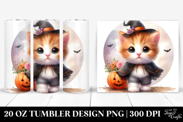 Cute Baby Kitten - Standing, Dressed for Halloween example image 1