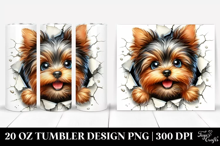 Colorful Yorkshire Terrier | 20 Oz Tumbler