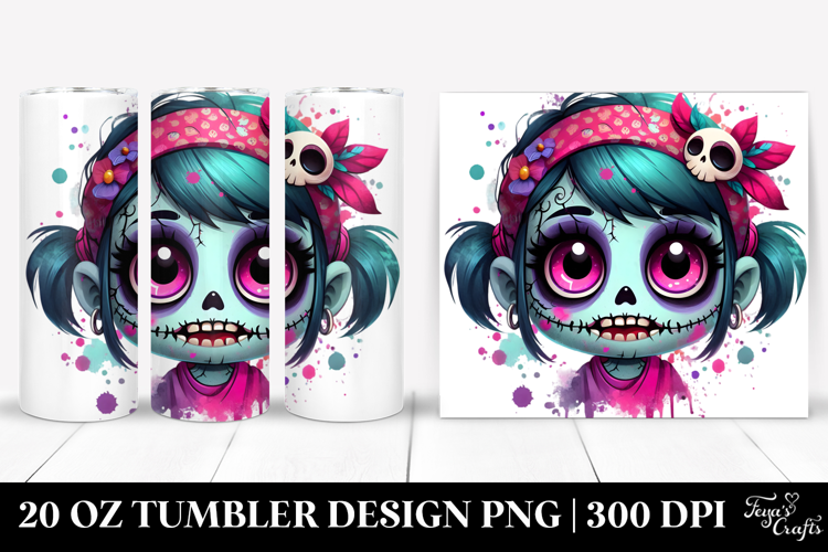Artistic Ghoul Girl.20 Oz Tumbler