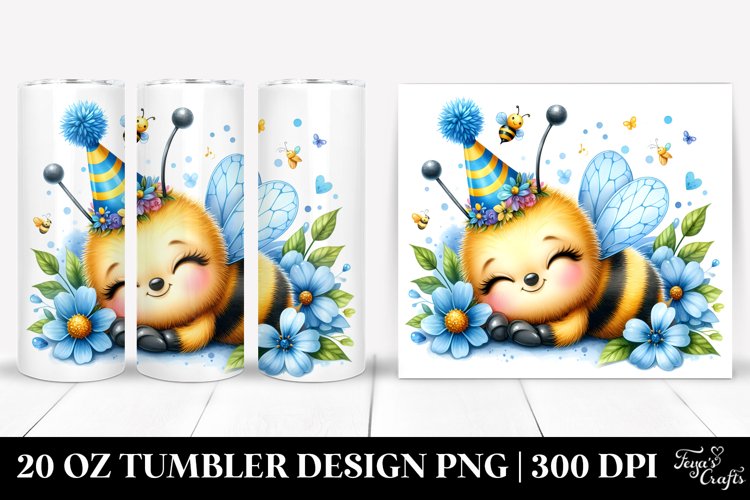 Colorful Baby Bee Watercolor | 20 Oz Tumbler