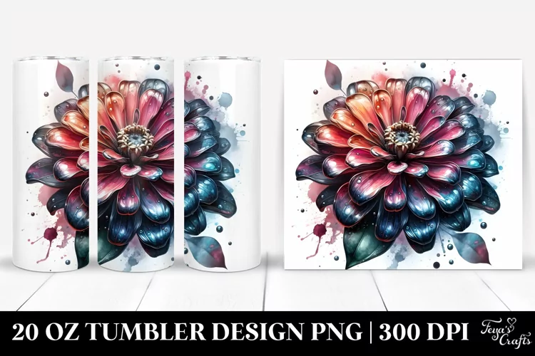 Glossy Zinnia Material Tumbler