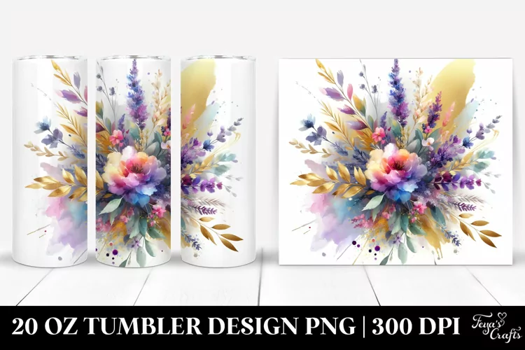 Abstract Colorful Bouquet | 20 Oz Tumbler