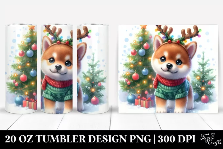 Expressive Baby Shiba Inu 20 Oz Tumbler