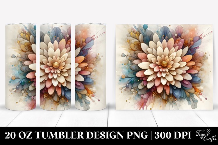 Pastel Watercolor Flower Png Image 4