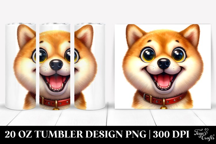 Entertaining Shiba Inu | 20 Oz Tumbler example image 1