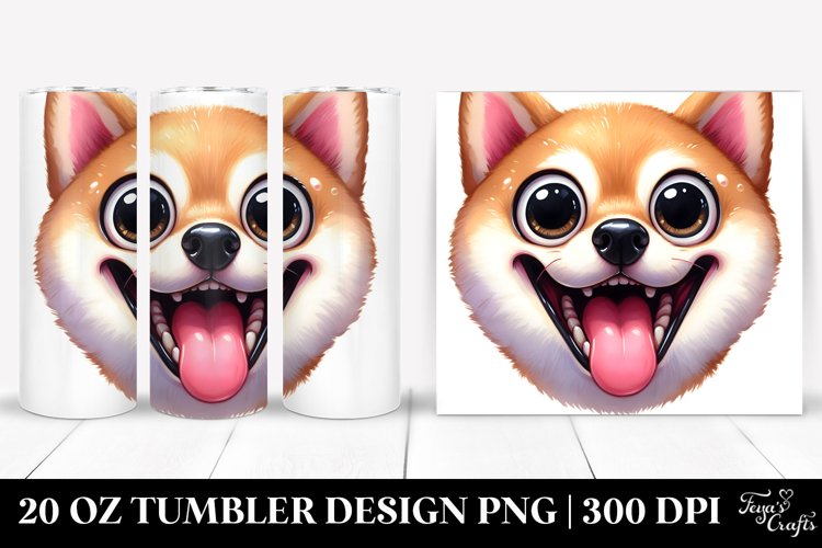 Entertaining Shiba Inu | 20 Oz Tumbler example image 1