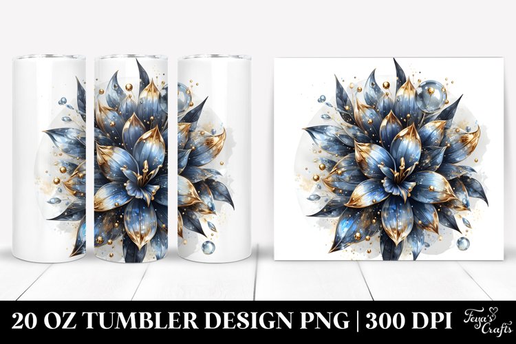 Detailed Shiny Lobelia Tumbler example image 1