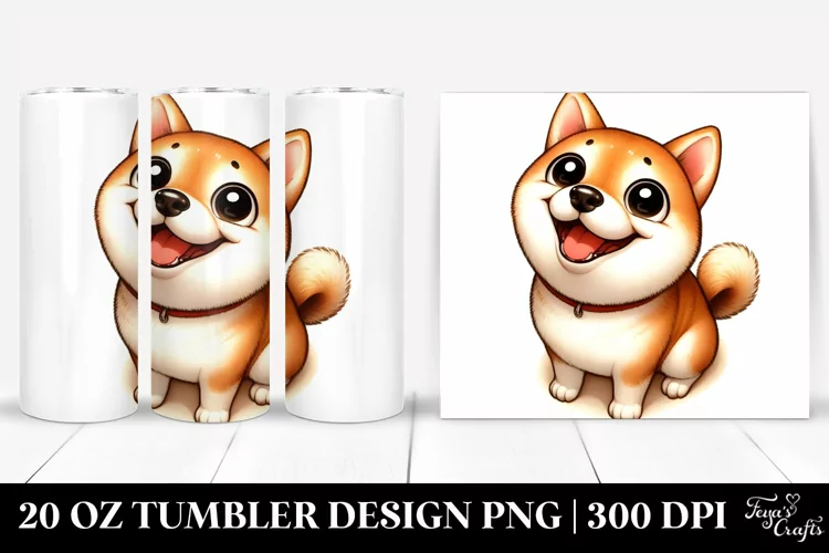Colorful Shiba Inu Tumbler