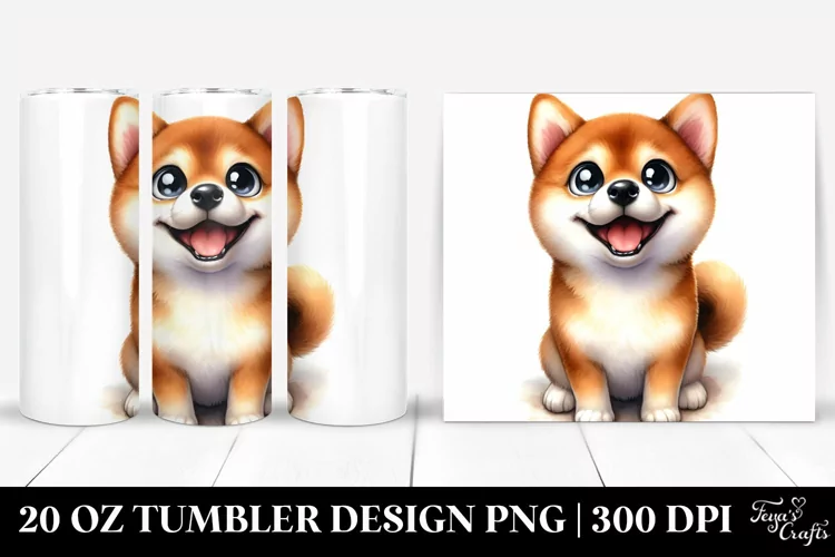 Colorful Shiba Inu Tumbler