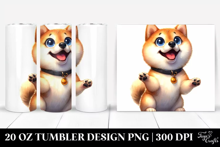 Colorful Shiba Inu Tumbler