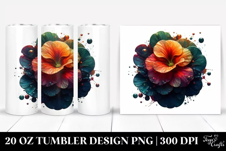 Glossy Nasturtium | 20 oz Tumbler