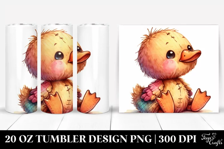Colorful Brownish Plush Duck