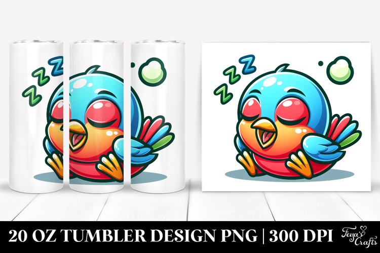 Colorful Baby Thrush | 20 Oz Tumbler example image 1