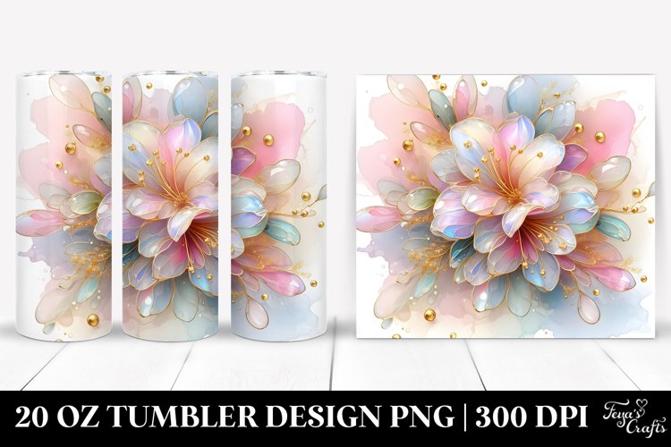 Abstract Pastel Azalea of with Golden Insertions example image 1