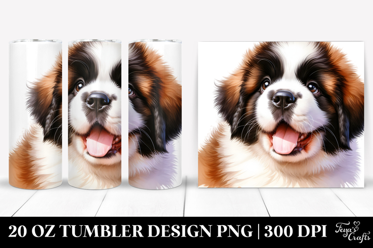 Happy Baby Saint Bernard.20 Oz Tumbler